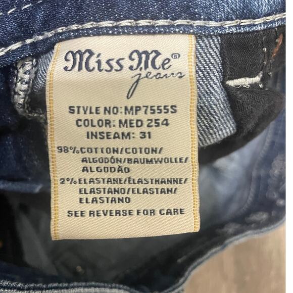 Miss Me Skinny Jeans – Size 28 – Med Wash – Style MP7555S - Picture 8 of 8